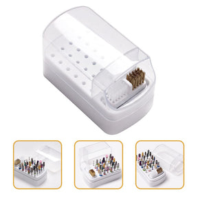 30 Holes Grinding Head Bit Organizer With Cleaning Brush