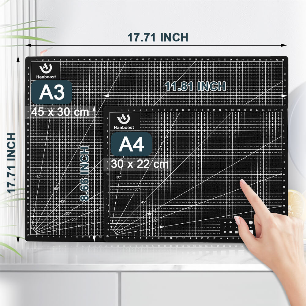 Hanboost Double Sided Cutting Mat with for DIY Crafts (Robot)